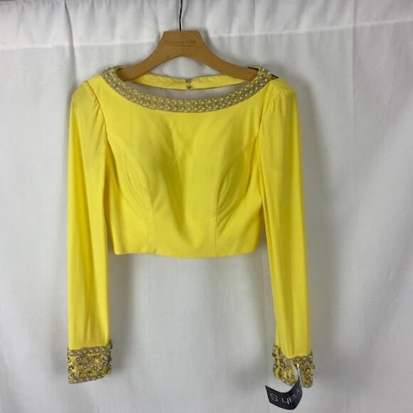 Hannah S 2 Piece Homecoming Fun Fashion Lemon Dress Size 4 . - Picture 4 of 16